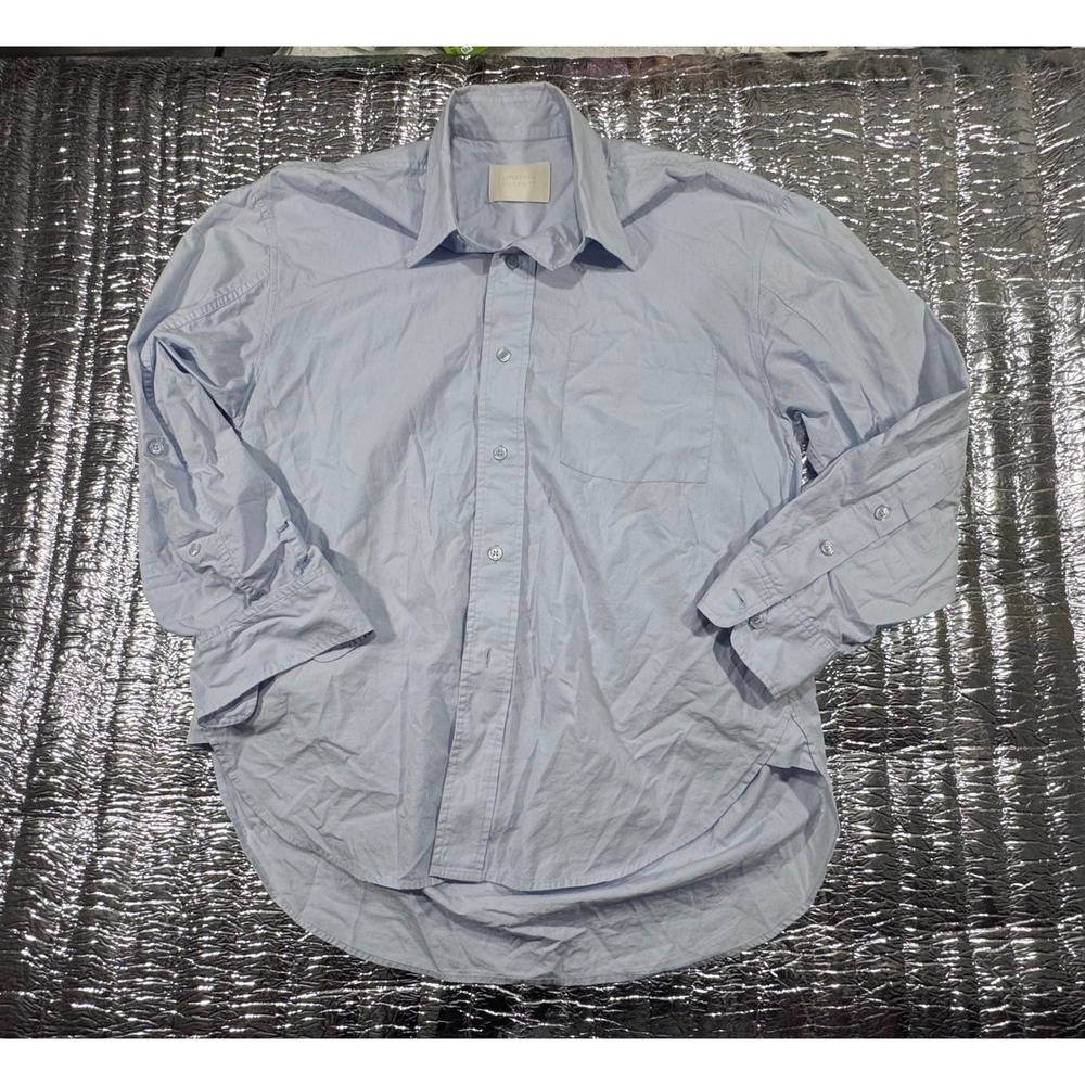 Citizens of Humanity Light Blue Button Down Shirt Roll Tab Sleeve Small